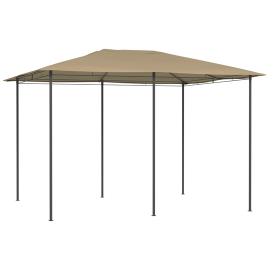 vidaXL Huvimaja 3x4x2,6 m harmaanruskea 160 g/m²
