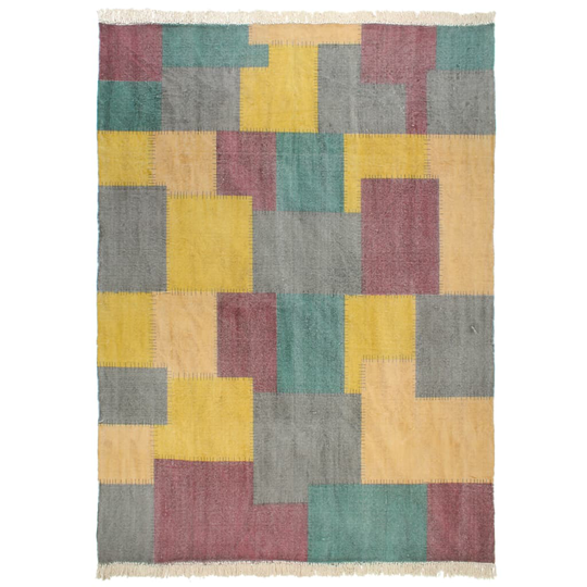 vidaXL Käsin kudottu Kelim matto puuvilla 200x290 cm monivärinen