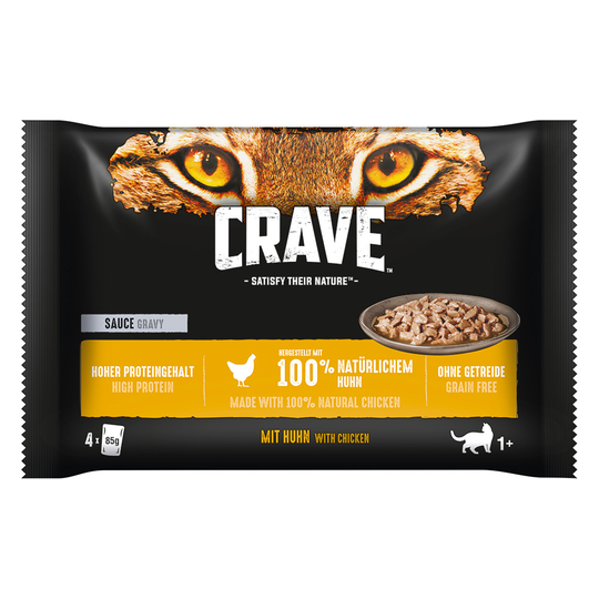 Crave Pouch 4 x 85 g - kanakastike