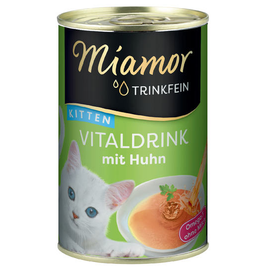 Miamor Trinkfein Vitaldrink - Kitten kana 24 x 135 ml