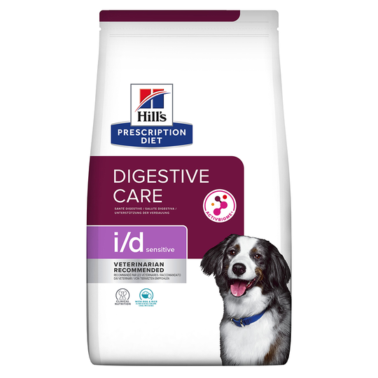 Hill's Prescription Diet Canine -säästöpakkaus: 2 x suurpakkaus - i/d Digestive Care - muna-riisi (2 x 12 kg)