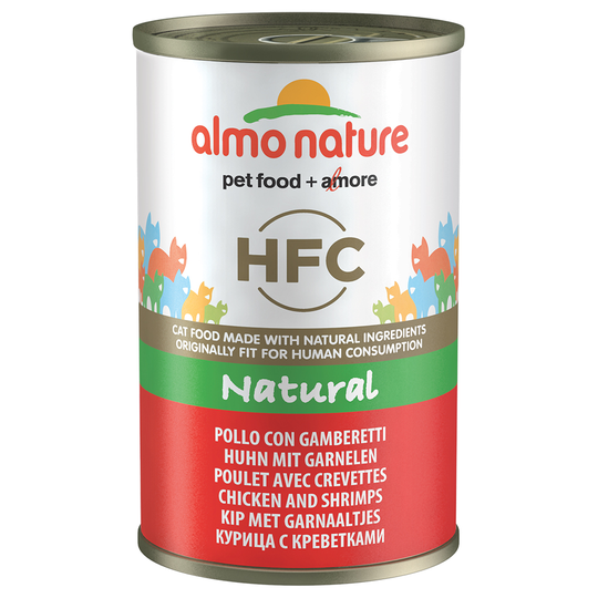 Almo Nature HFC 6 x 140 g - kana & katkarapu