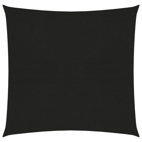 vidaXL Aurinkopurje 160 g/m² musta 3,6x3,6 m HDPE