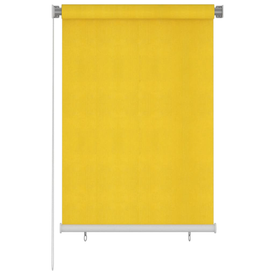 vidaXL Rullaverho ulkotiloihin 100x140 cm keltainen HDPE