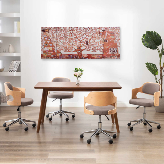 vidaXL Kanvaasitaulusarja puu keltainen 150 x 60 cm