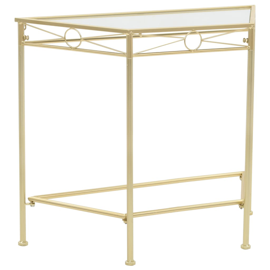 vidaXL Sivupöytä vintagetyyli metalli 87x34x73 cm kulta