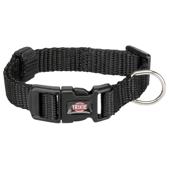 Trixie Premium -kaulapanta, musta - XS-S: kaulanympärys 22-35 cm, L 10 mm