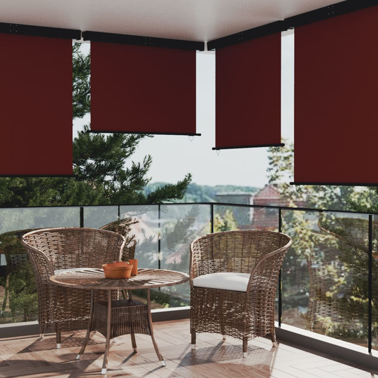 vidaXL Parvekkeen sivumarkiisi 140x250 cm ruskea