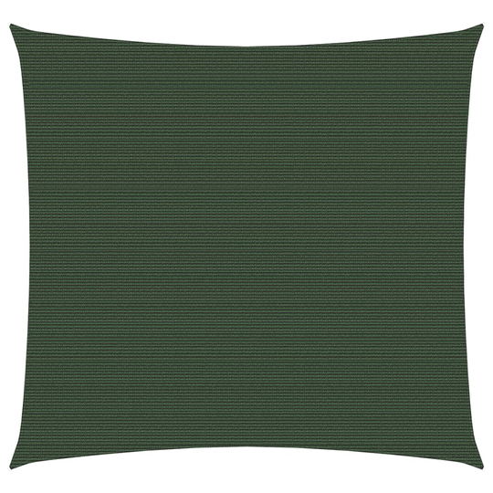 vidaXL Aurinkopurje 160 g/m² tummanvihreä 4,5x4,5 m HDPE