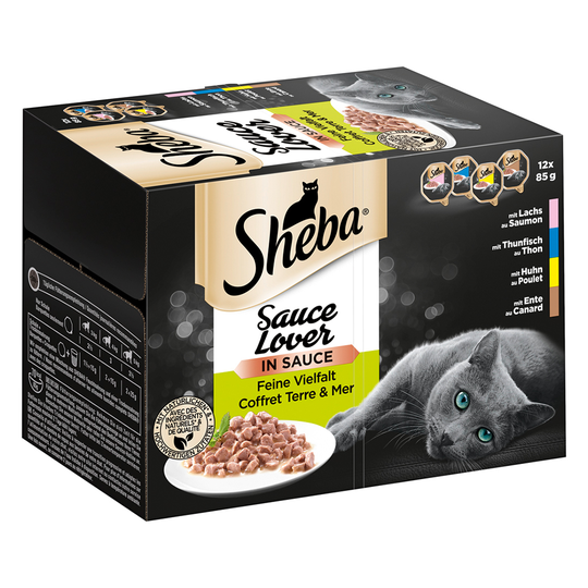 Sheba-rasialajitelma säästöpakkauksessa 48 x 85 g - Sauce Lover
