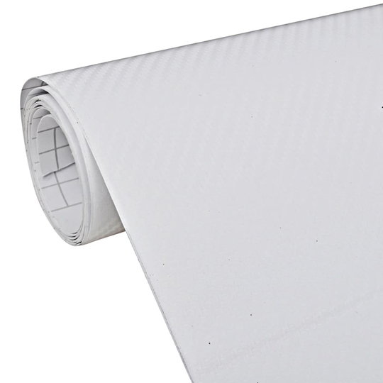 vidaXL Auton päällystekalvot 2 kpl 3D valkoinen 100x150 cm + 50x150 cm