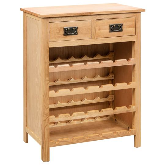 vidaXL Viinikaappi 72x32x90 cm täystammi