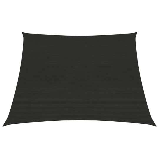 vidaXL Aurinkopurje 160 g/m² musta 3/4x3 m HDPE