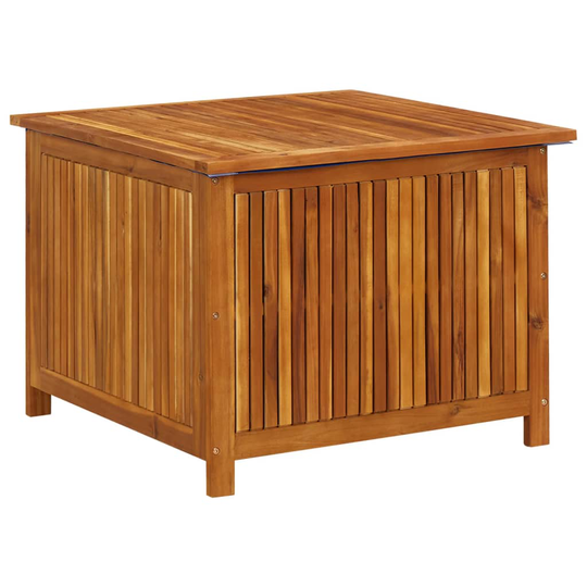 vidaXL Puutarhan varastolaatikko 75x75x58 cm täysi akaasiapuu