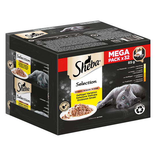 Sheba-rasialajitelma 32 x 85 g - Selection in Sauce