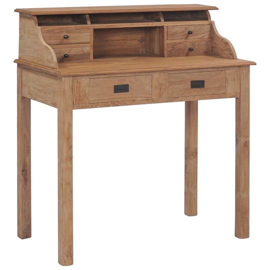 vidaXL Työpöytä 90x50x100 cm tiikki