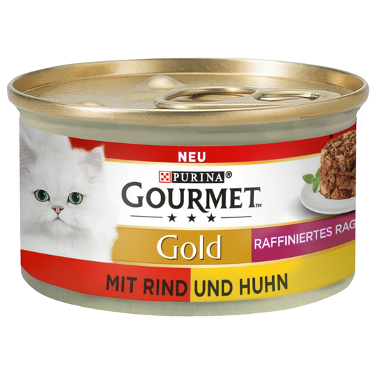 Gourmet Gold Ragout 12 x 85 g - nauta ja kana
