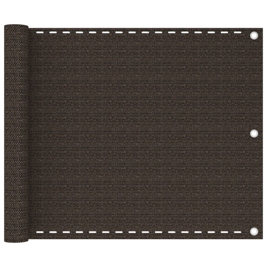 vidaXL Parvekkeen suoja ruskea 75x300 cm HDPE