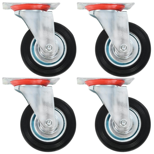vidaXL Rullapyörät 24 kpl 100 mm