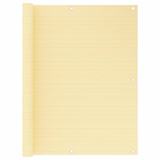 vidaXL Parvekkeen suoja beige 120x500 cm HDPE