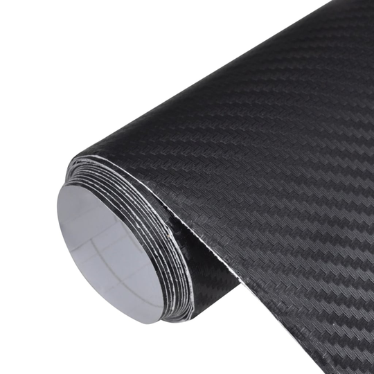 vidaXL Auton päällystekalvot 2 kpl 3D musta 100x150 cm + 50x150 cm