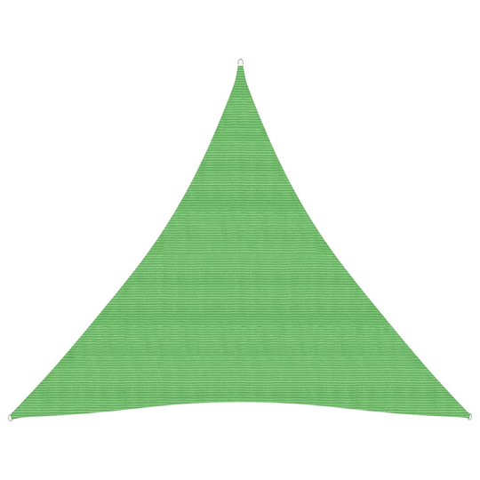 vidaXL Aurinkopurje 160 g/m² vaaleanvihreä 3,6x3,6x3,6 m HDPE
