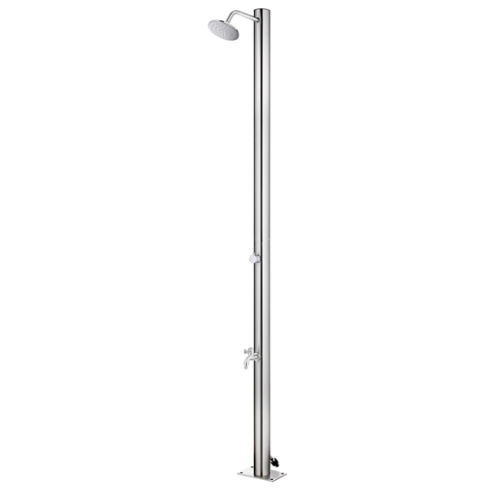 vidaXL Puutarhasuihku 215 cm ruostumaton teräs