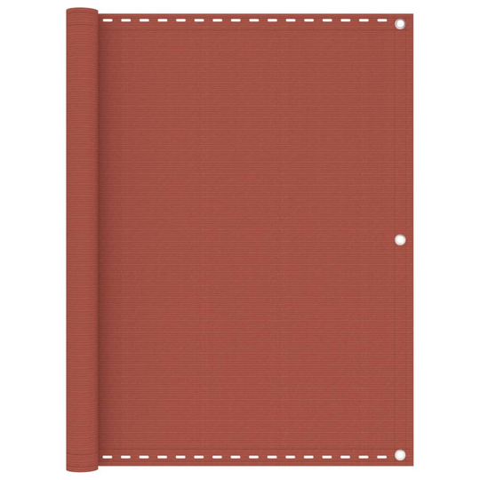 vidaXL Parvekkeen suoja terrakotta 120x300 cm HDPE