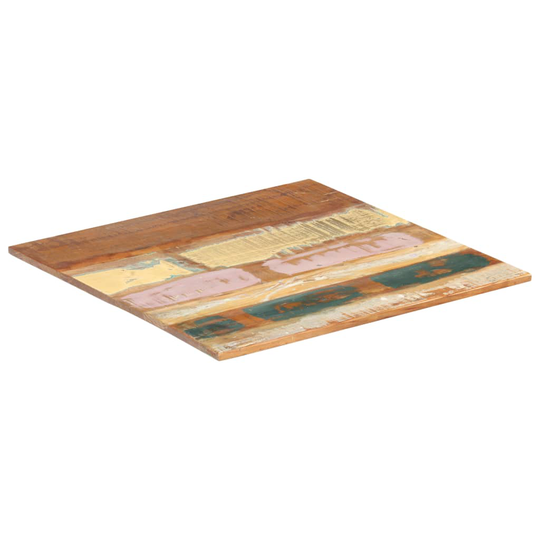 vidaXL Neliönmuotoinen pöytälevy 60x60 cm 15-16 mm täysi kierrätyspuu