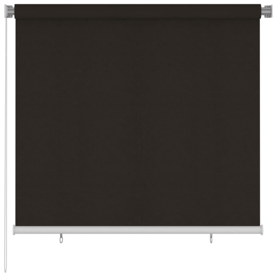 vidaXL Rullaverho ulkotiloihin 160x140 cm ruskea HDPE