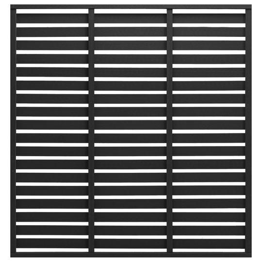 vidaXL Aitapaneeli WPC 180x180 cm musta