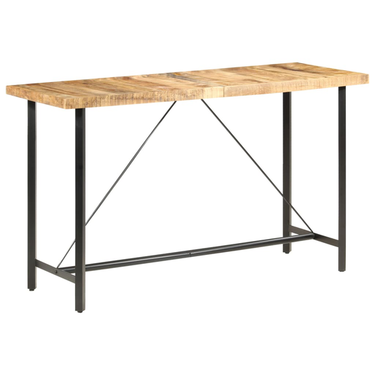 vidaXL Baaripöytä 180x70x107 cm karkea mangopuu