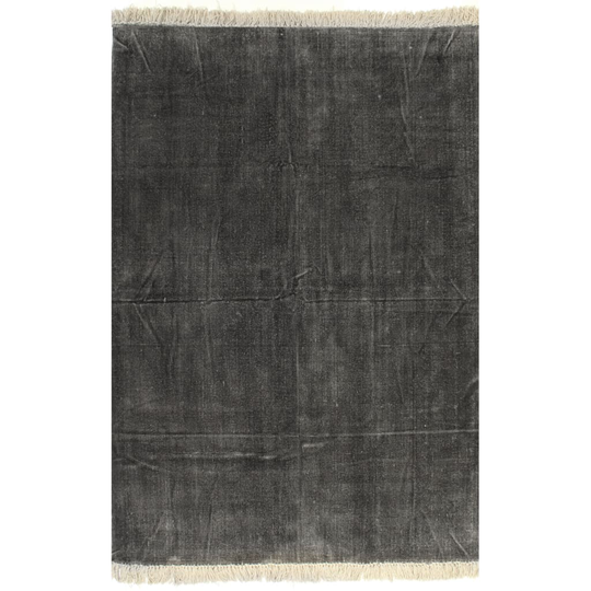 vidaXL Kilim matto puuvilla 200x290 cm antrasiitti
