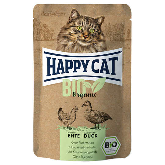 Happy Cat Bio Pouch 6 x 85 g - kana