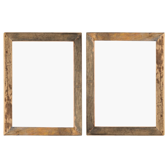 vidaXL Valokuvakehykset 2 kpl 50x60 cm täysi kierrätetty puu ja lasi