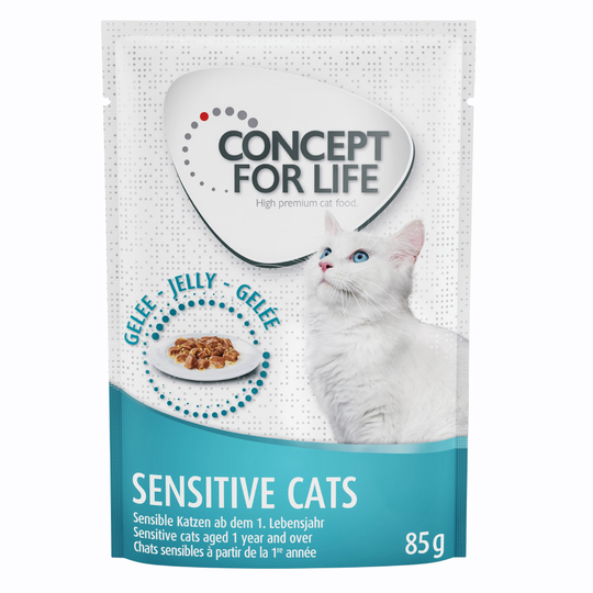 Concept for Life -säästöpakkaus 24 x 85 g - Sensitive Cats in Jelly