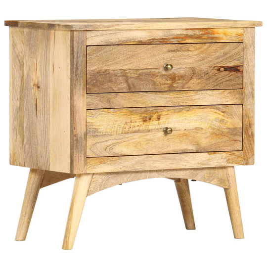 vidaXL Yöpöytä 65x35x60 cm täysi mangopuu