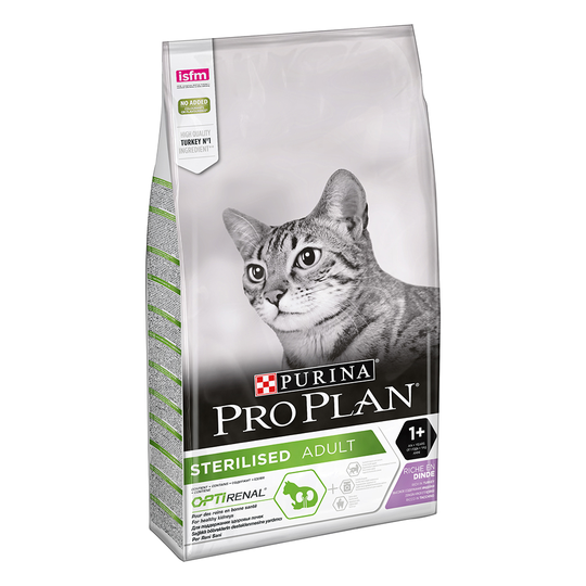 Pro Plan kissanruoka 10 kg: 9 +1 kg kaupan päälle! - 10 Kg Sterilised Adult Rich in Turkey