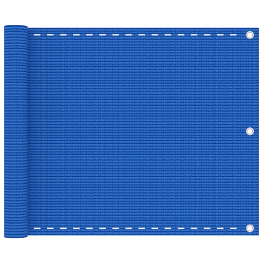 vidaXL Parvekkeen suoja sininen 75x300 cm HDPE