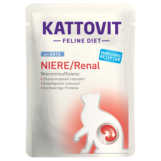 Kattovit Renal Pouch 85 g - 24 x 85 g ankka