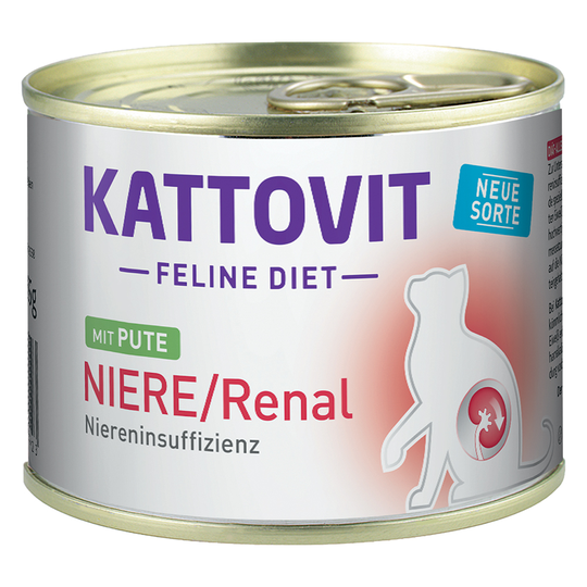Kattovit Renal 185 g purkeissa - 12 x kalkkuna
