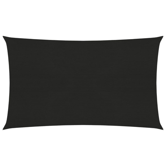 vidaXL Aurinkopurje 160 g/m² musta 4x7 m HDPE