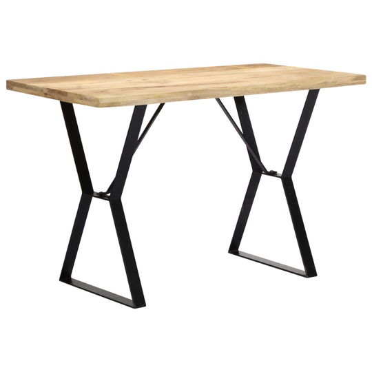 vidaXL Ruokapöytä 120x60x76 cm kiinteä mangopuu