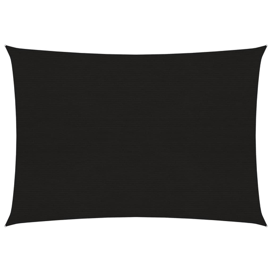 vidaXL Aurinkopurje 160 g/m² musta 4x5 m HDPE