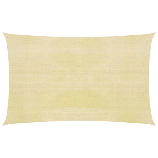 vidaXL Aurinkopurje 160 g/m² beige 2x5 m HDPE