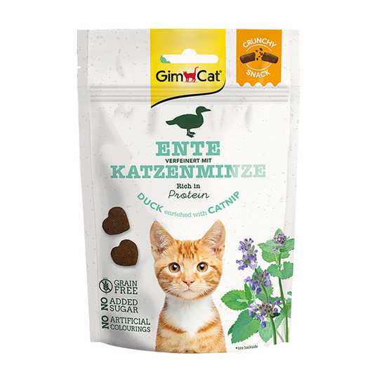GimCat Crunchy Snacks - ankka & kissanminttu 50 g