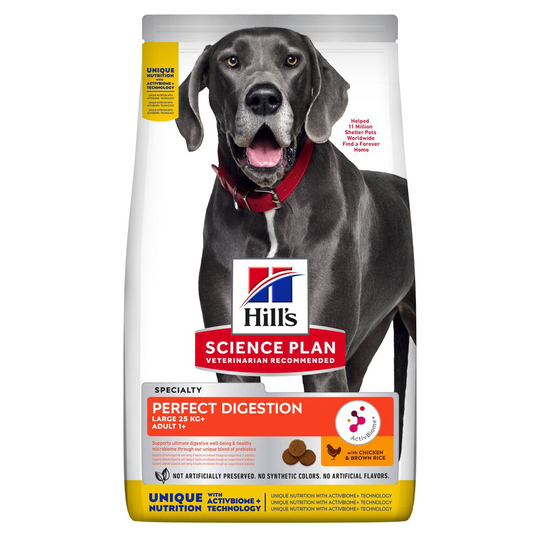 Hill's Science Plan -koiranruoka erikoishintaan! - Adult 1+ Perfect Digestion Large Breed (14 kg)