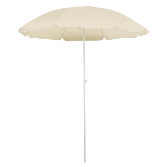 vidaXL Aurinkovarjo terästanko hiekka 180 cm