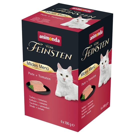 Animonda vom Feinsten Mild Menu Adult 6 x 100 g - kalkkuna + tomaatti