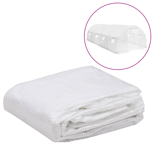 vidaXL Kasvihuoneen vaihtokate (18 m²) 3x6x2 m läpinäkyvä